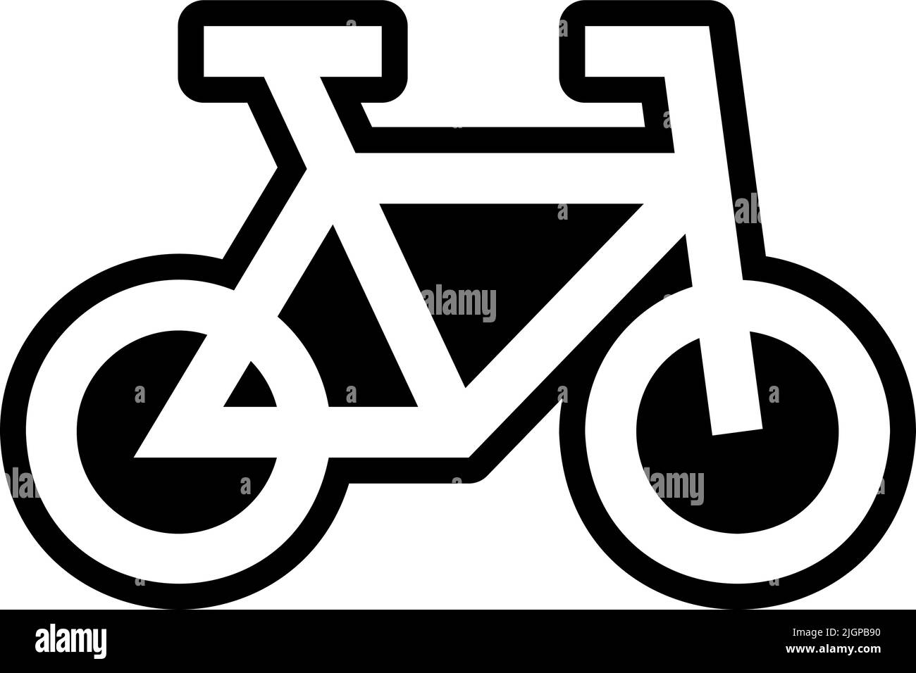 Icona bicicletta della città . Illustrazione Vettoriale