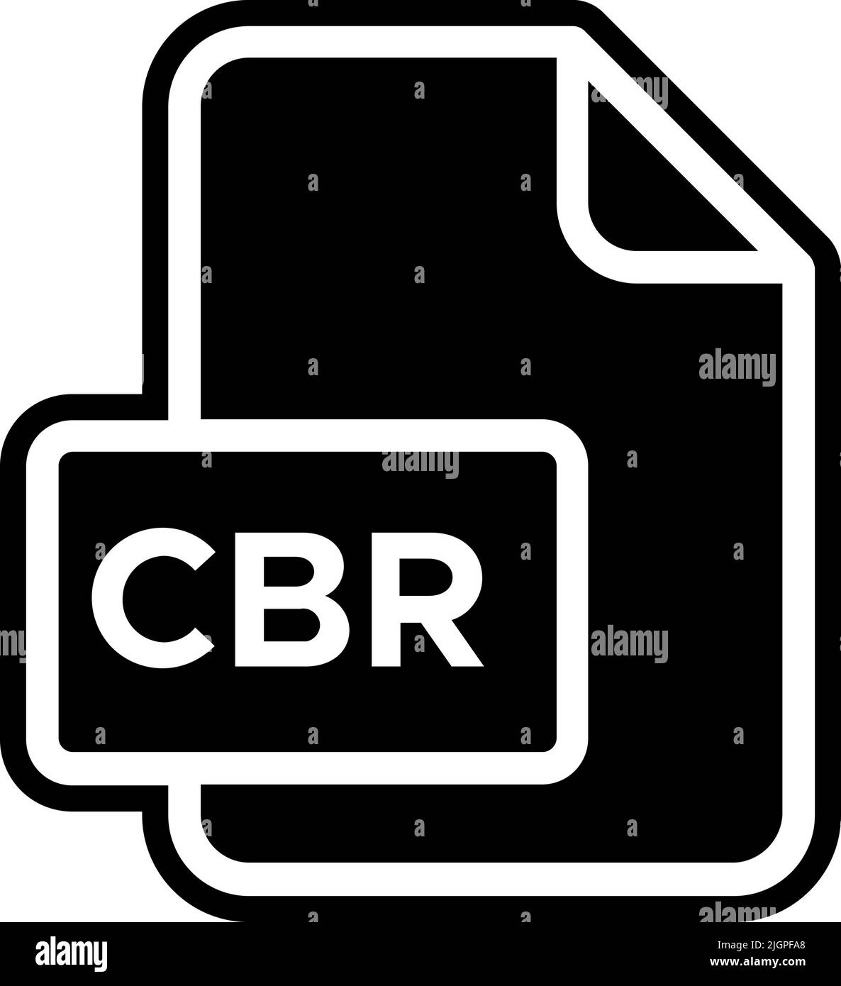Icona file cbr . Illustrazione Vettoriale