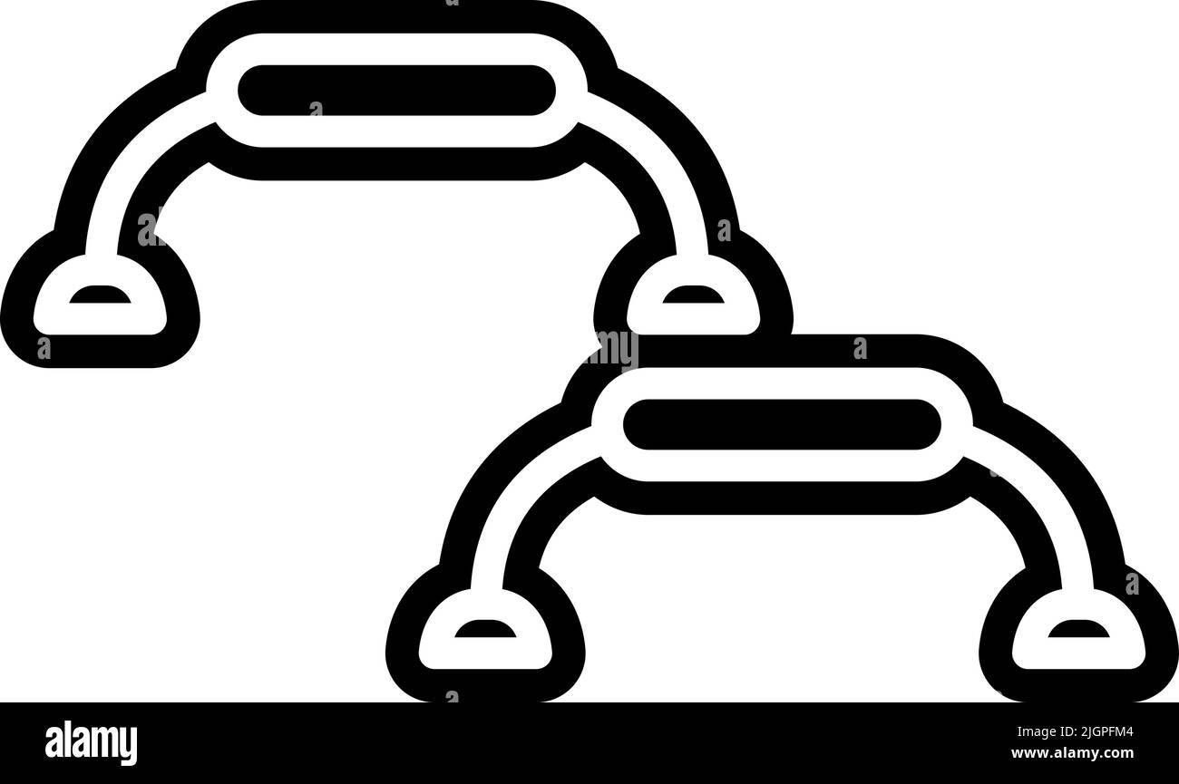 Icona impugnatura per esercizio . Illustrazione Vettoriale