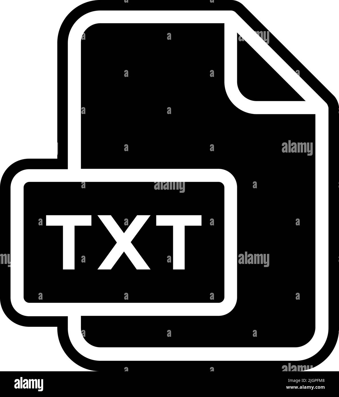 Icona file txt . Illustrazione Vettoriale