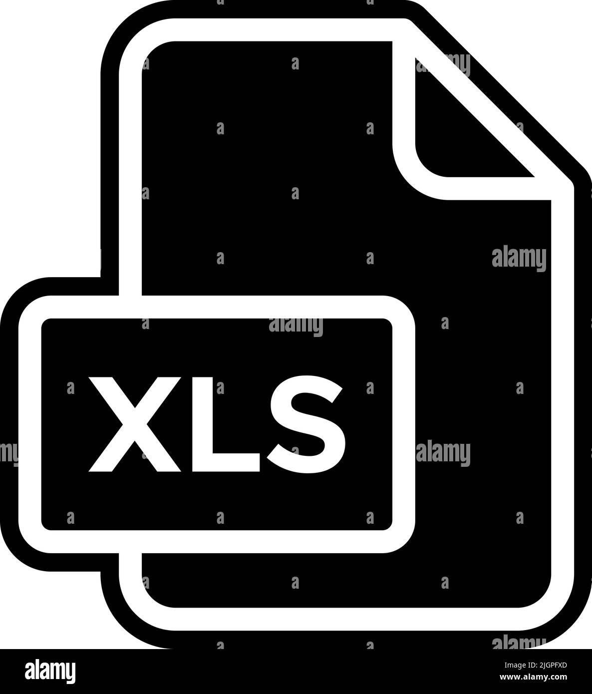 Icona file xls . Illustrazione Vettoriale