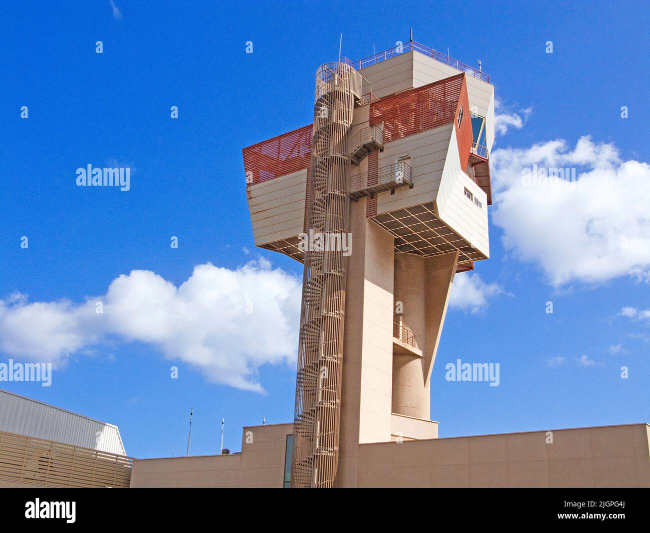 Torre dell'aeroporto Bahia de Gando, Grand Canary, Isole Canarie, Spagna, Europa Foto Stock