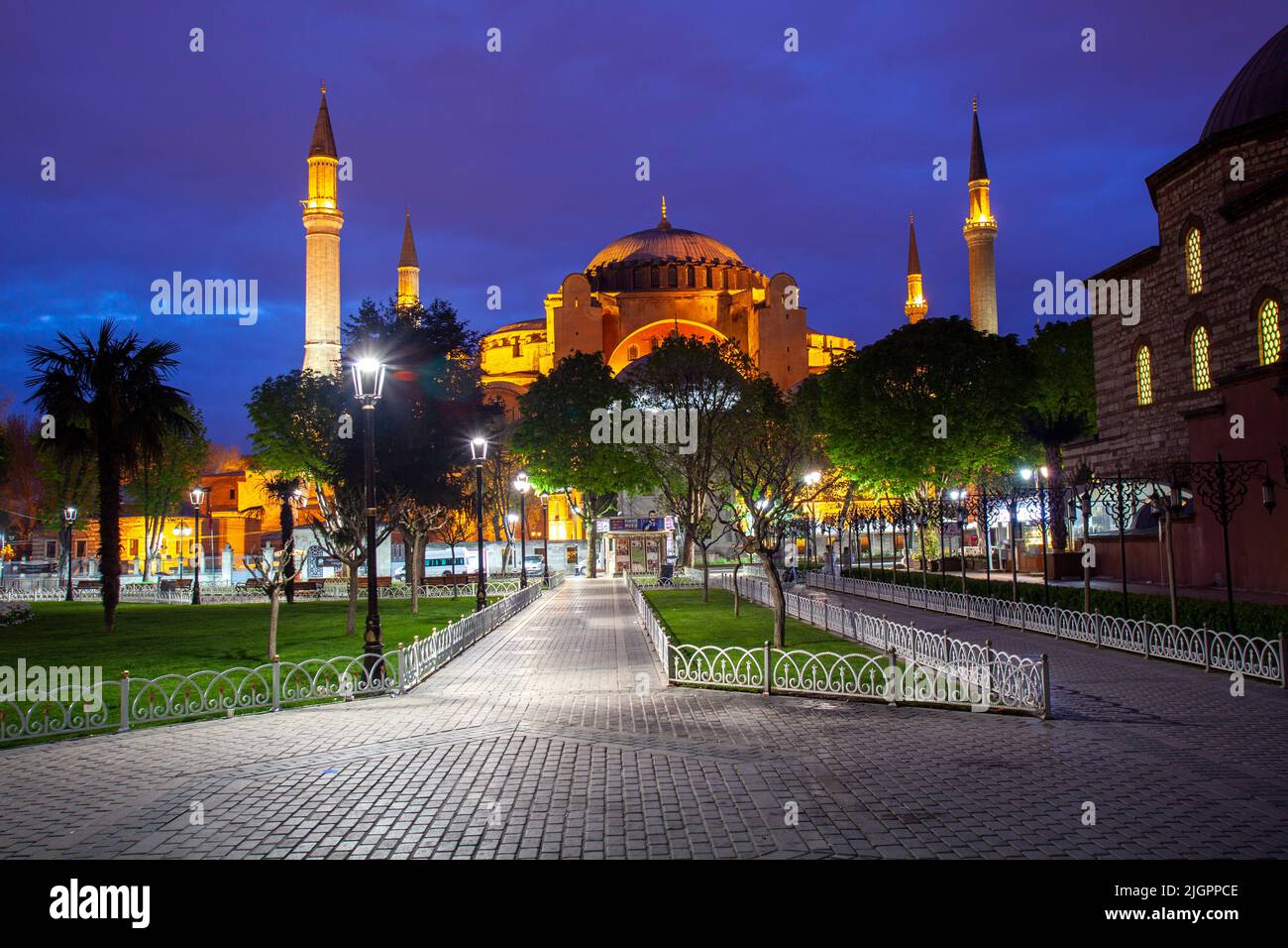 Grande moschea di Hagia Sophia, Istanbul, Turchia, Asia occidentale Foto Stock