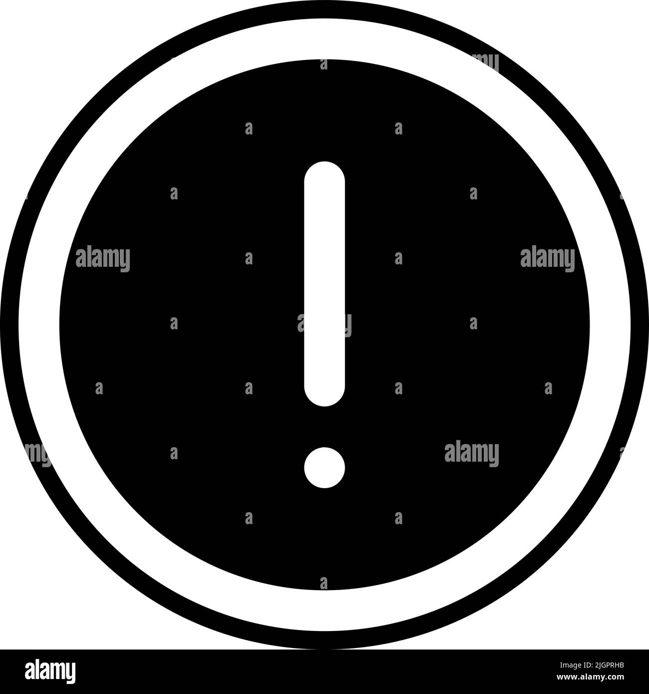 Icona di avvertenza dell'interfaccia utente . Illustrazione Vettoriale