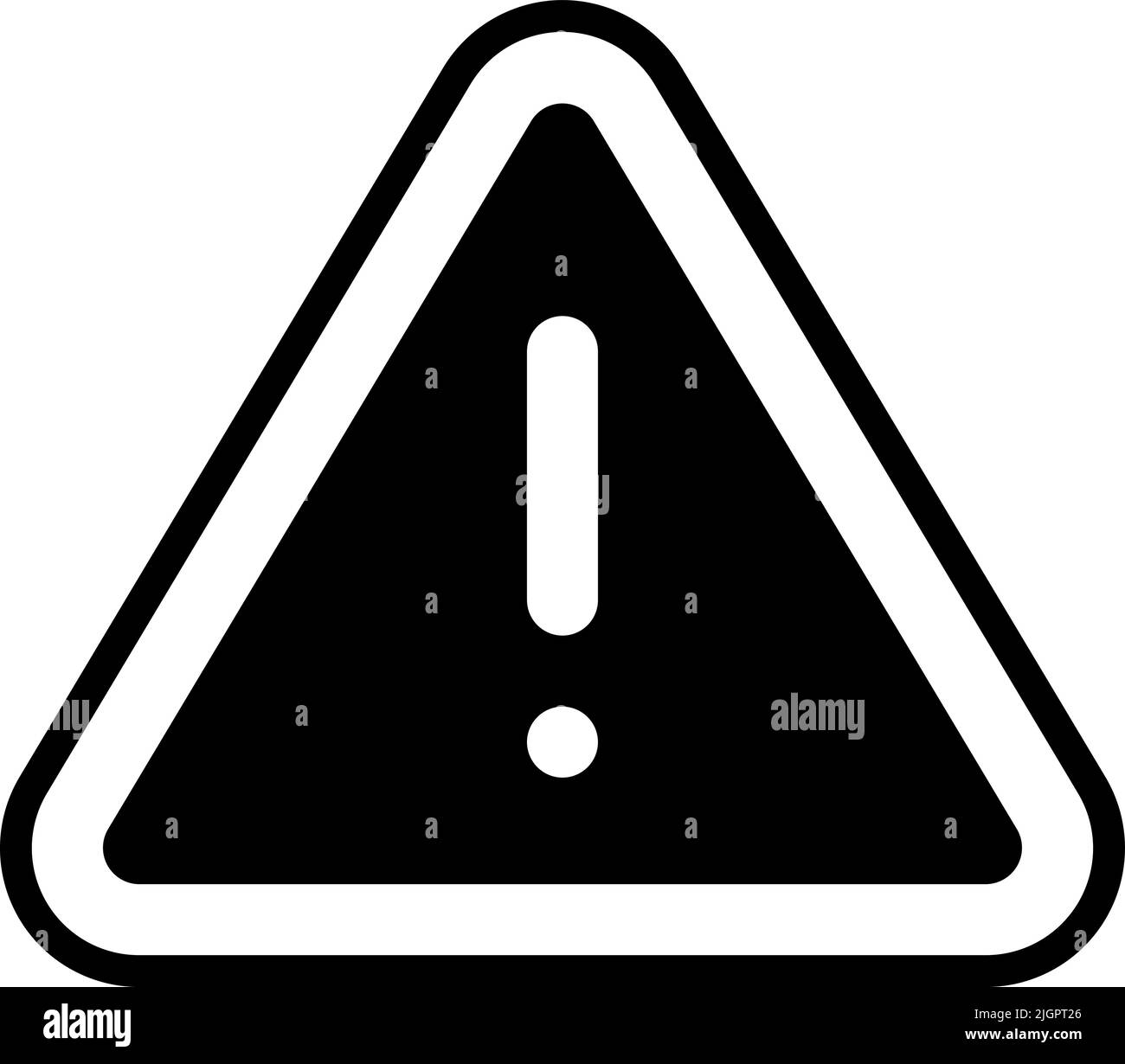 Icona di avvertenza dell'interfaccia utente . Illustrazione Vettoriale