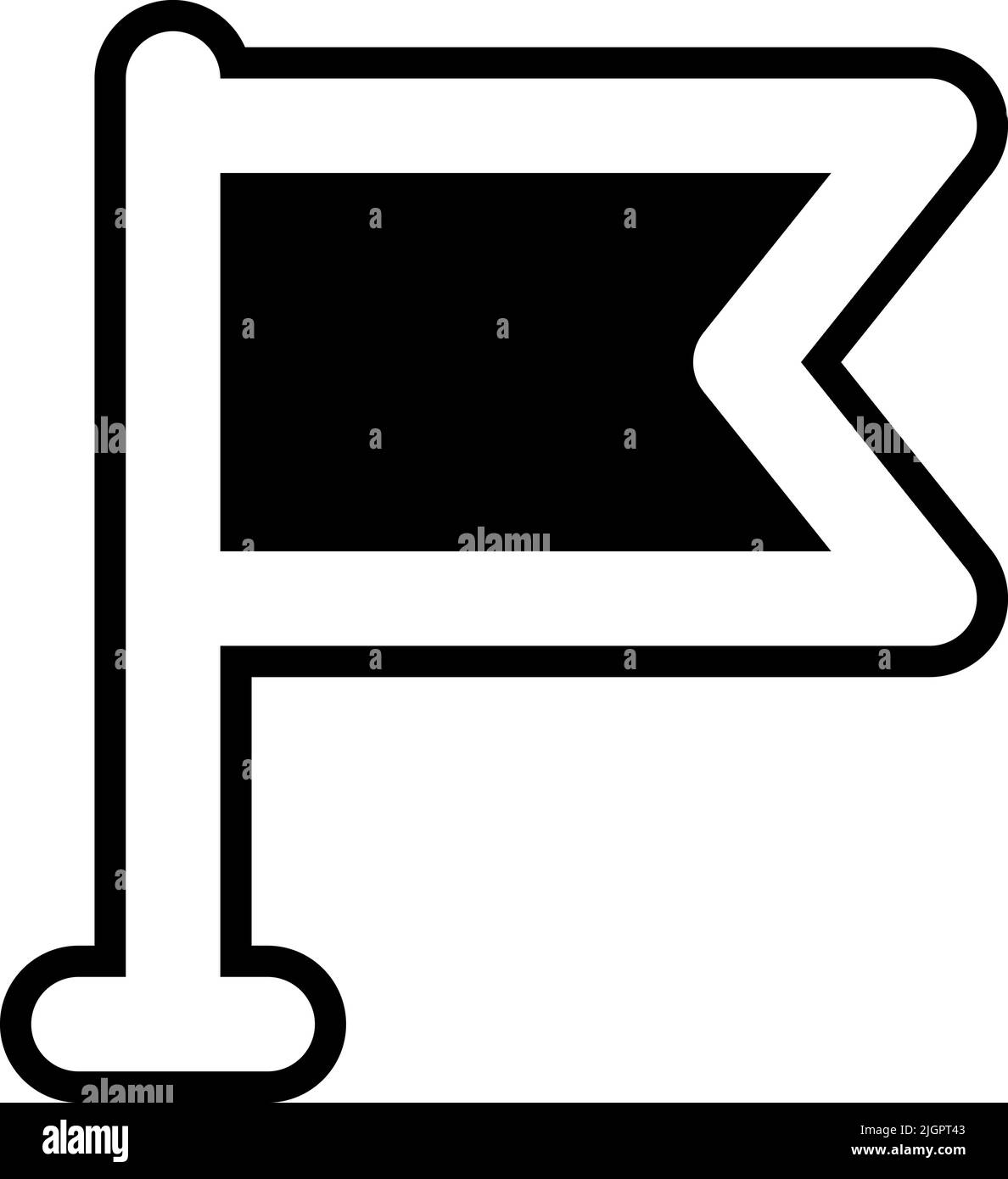 Icona flag dell'interfaccia utente . Illustrazione Vettoriale