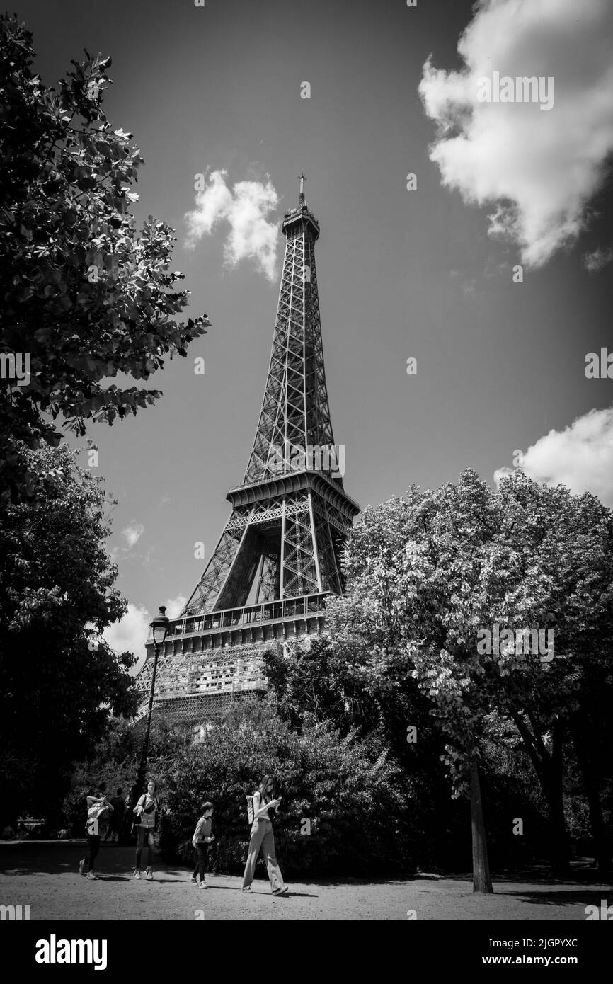 Torre Eiffel, Parigi Foto Stock