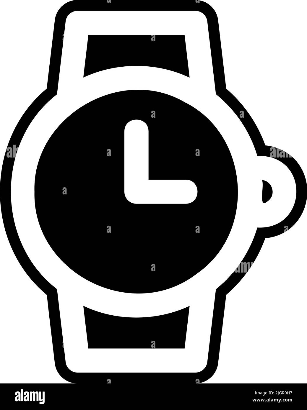 Interfaccia utente icona orologio da polso . Illustrazione Vettoriale