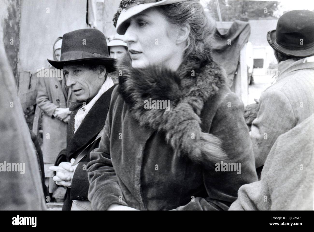 L'attrice rumena Dorina Lazar durante le riprese del film 'Înghițitorul de săbii', regista Alexa Visarion, 1980 Foto Stock