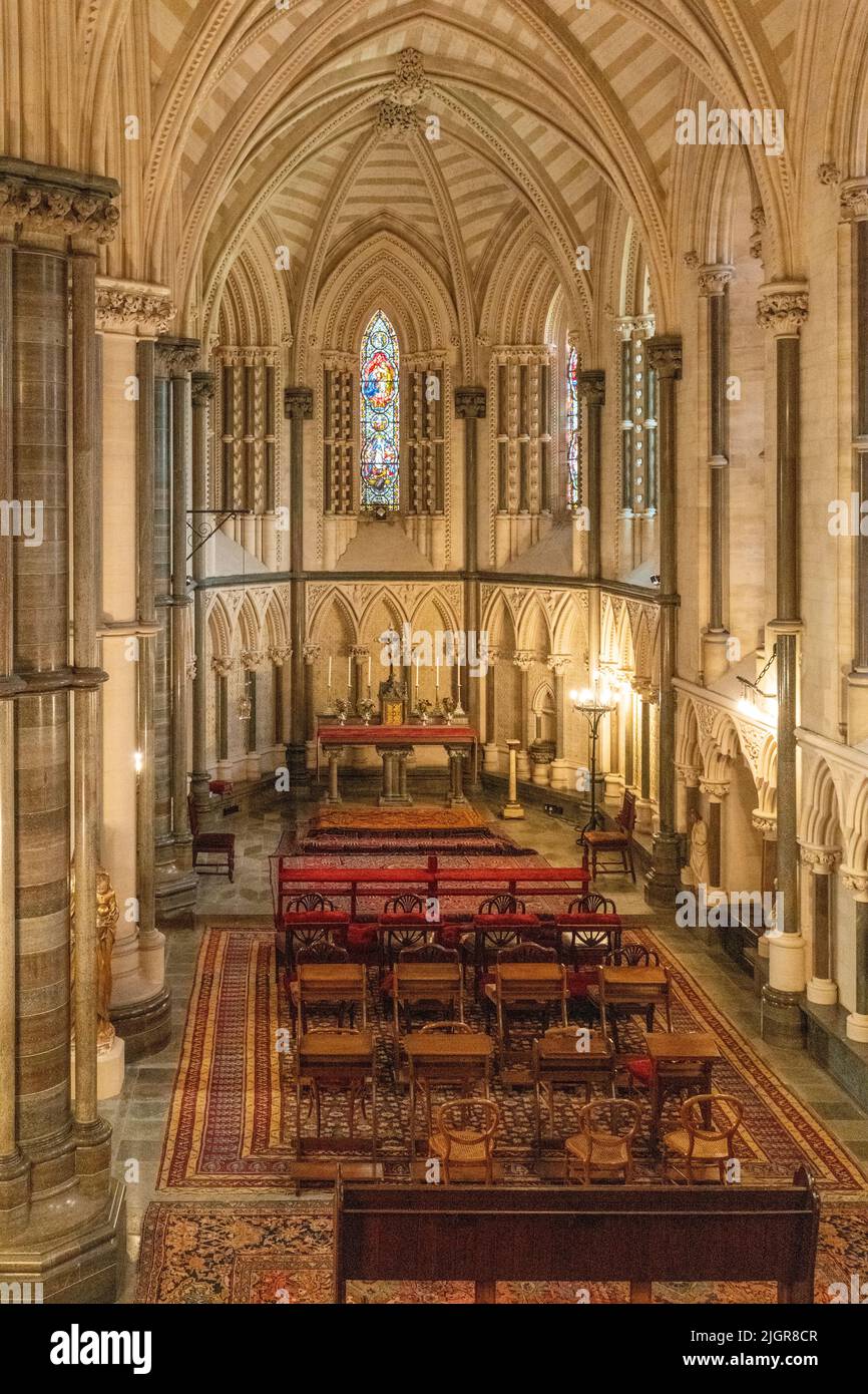 Arundel Castello interno, la Cappella privata Foto Stock