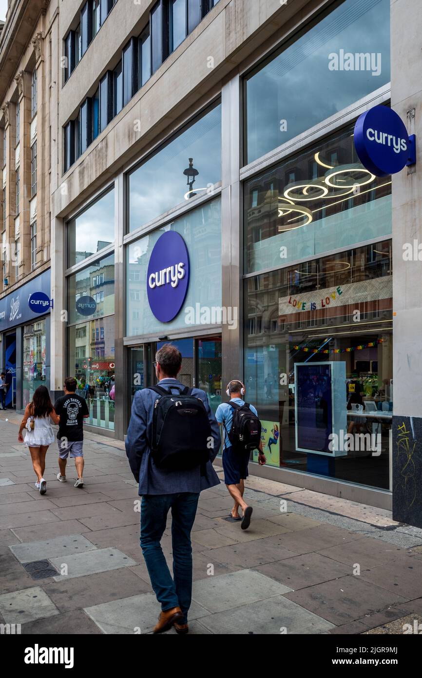 Currys Store Londra - Currys Electrical Retailer Shop nel centro di Londra. Foto Stock