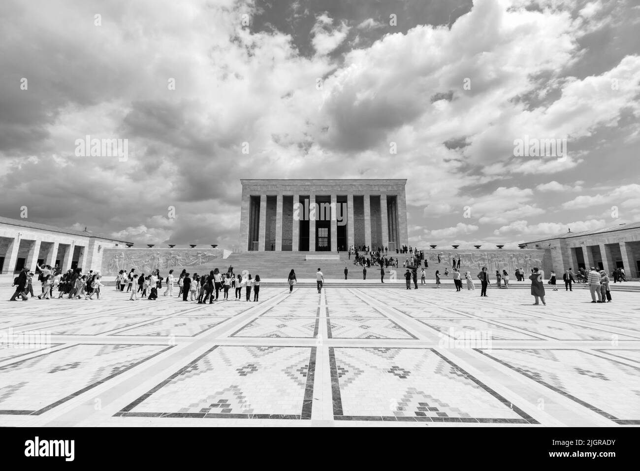 Ankara anti Kabir mausoleo di Mustafa Kemal Ataturk fondatore della Turchia moderna Foto stock