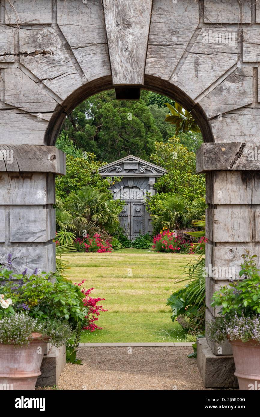 I giardini di arundel Castello, West Sussex Foto Stock