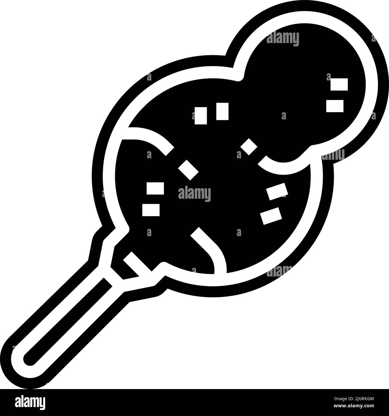 Parco di divertimenti in cotone caramella icona . Illustrazione Vettoriale