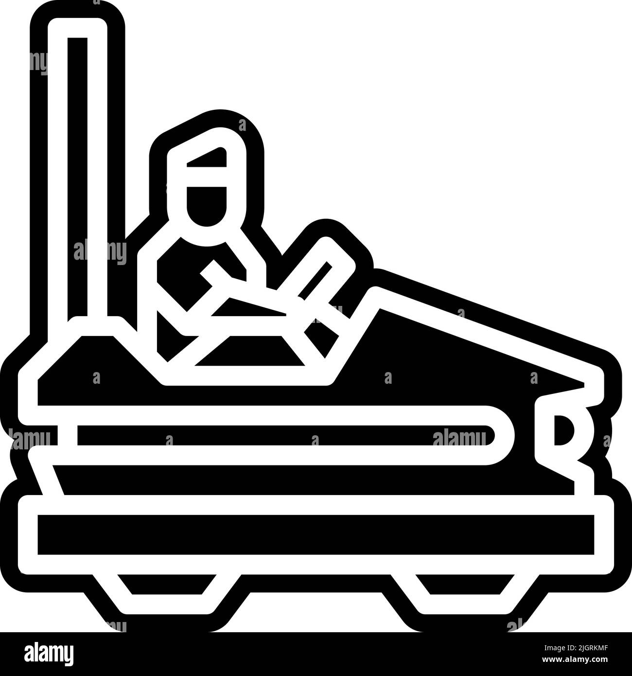 Parco divertimenti paraurti auto icona . Illustrazione Vettoriale