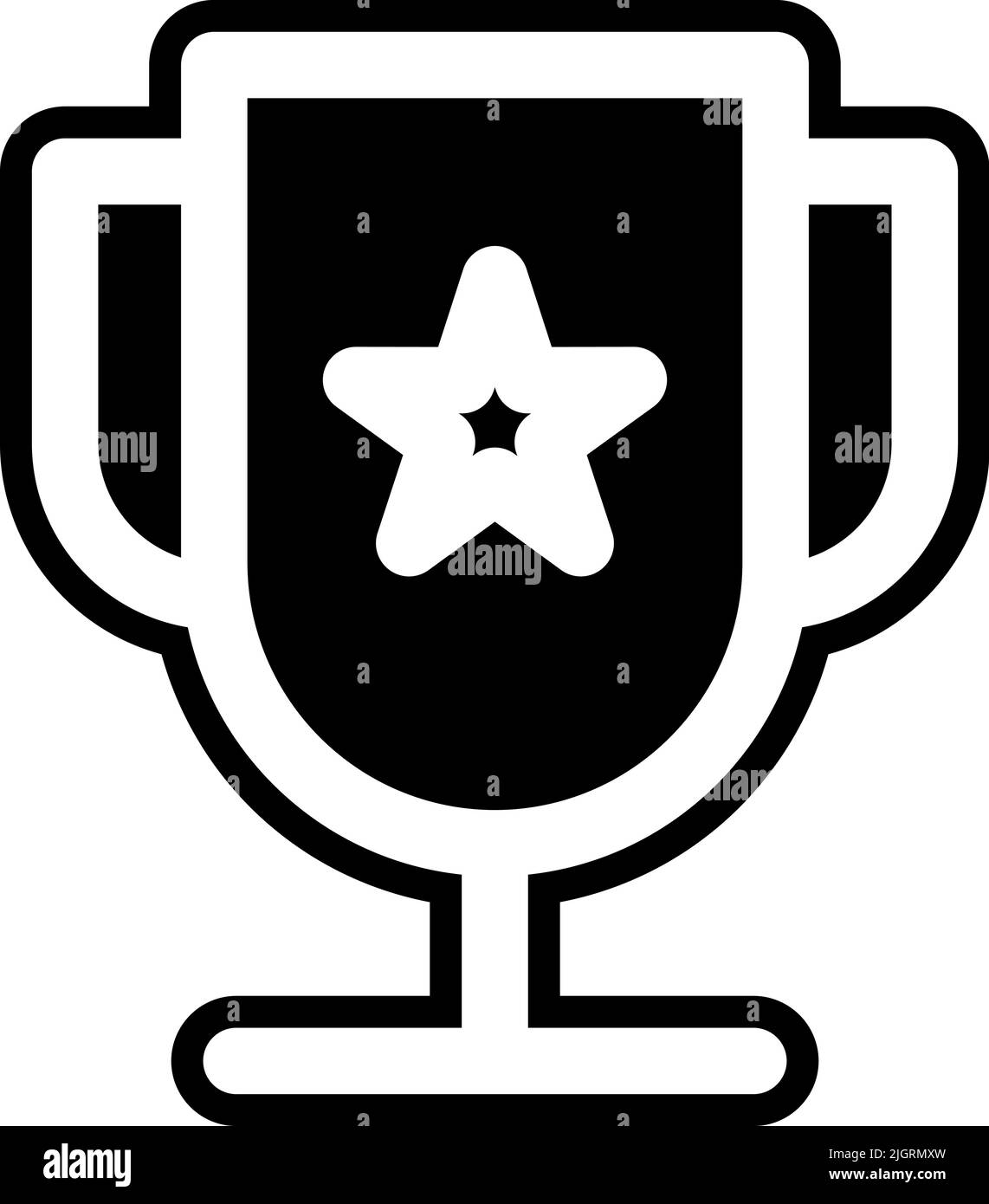 Icona del trofeo di ritorno alla scuola . Illustrazione Vettoriale