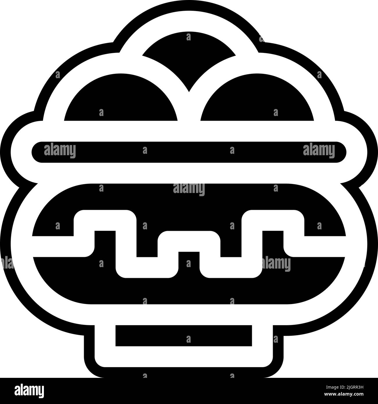 Icona delle arance cinesi per matrimoni. Illustrazione Vettoriale
