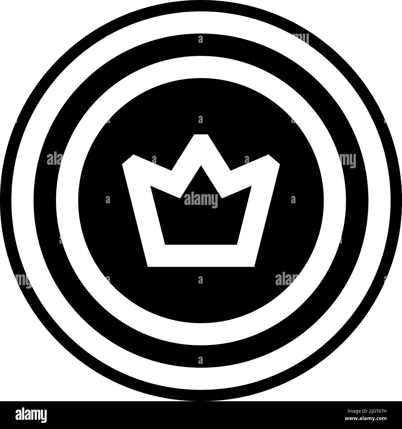 Icona moneta da gioco . Illustrazione Vettoriale