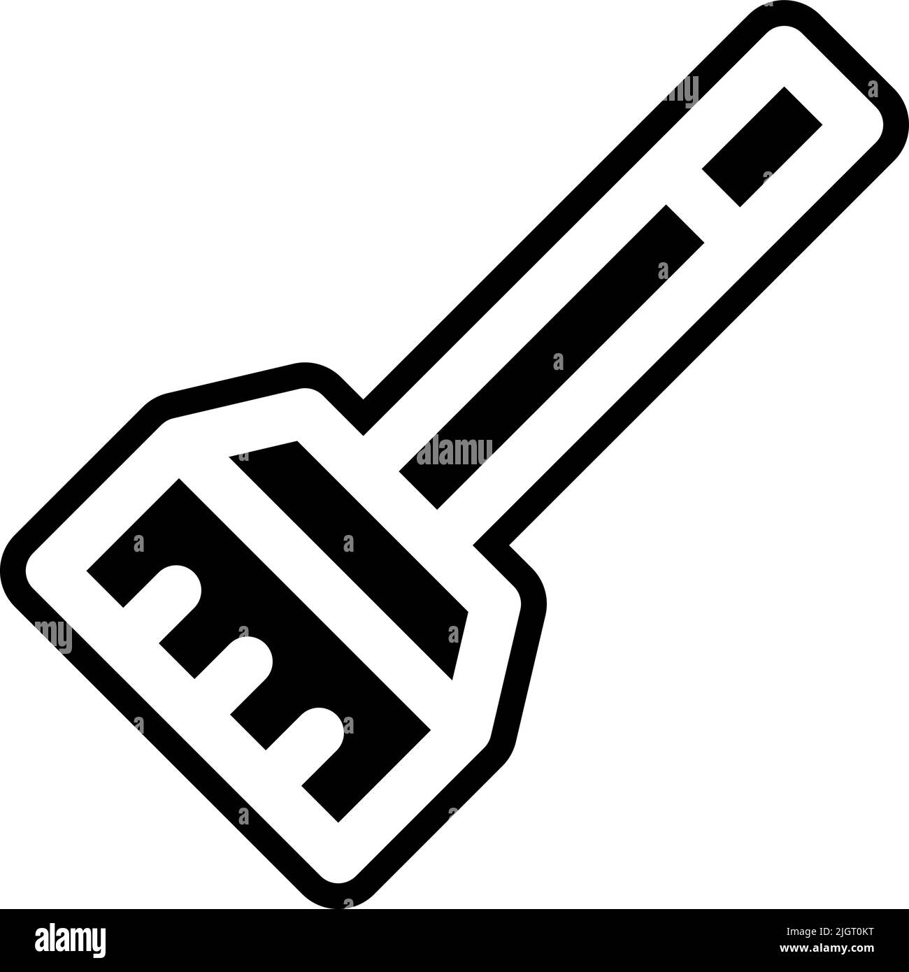 Hairdressing e barbiere icona bastone di bromo . Illustrazione Vettoriale