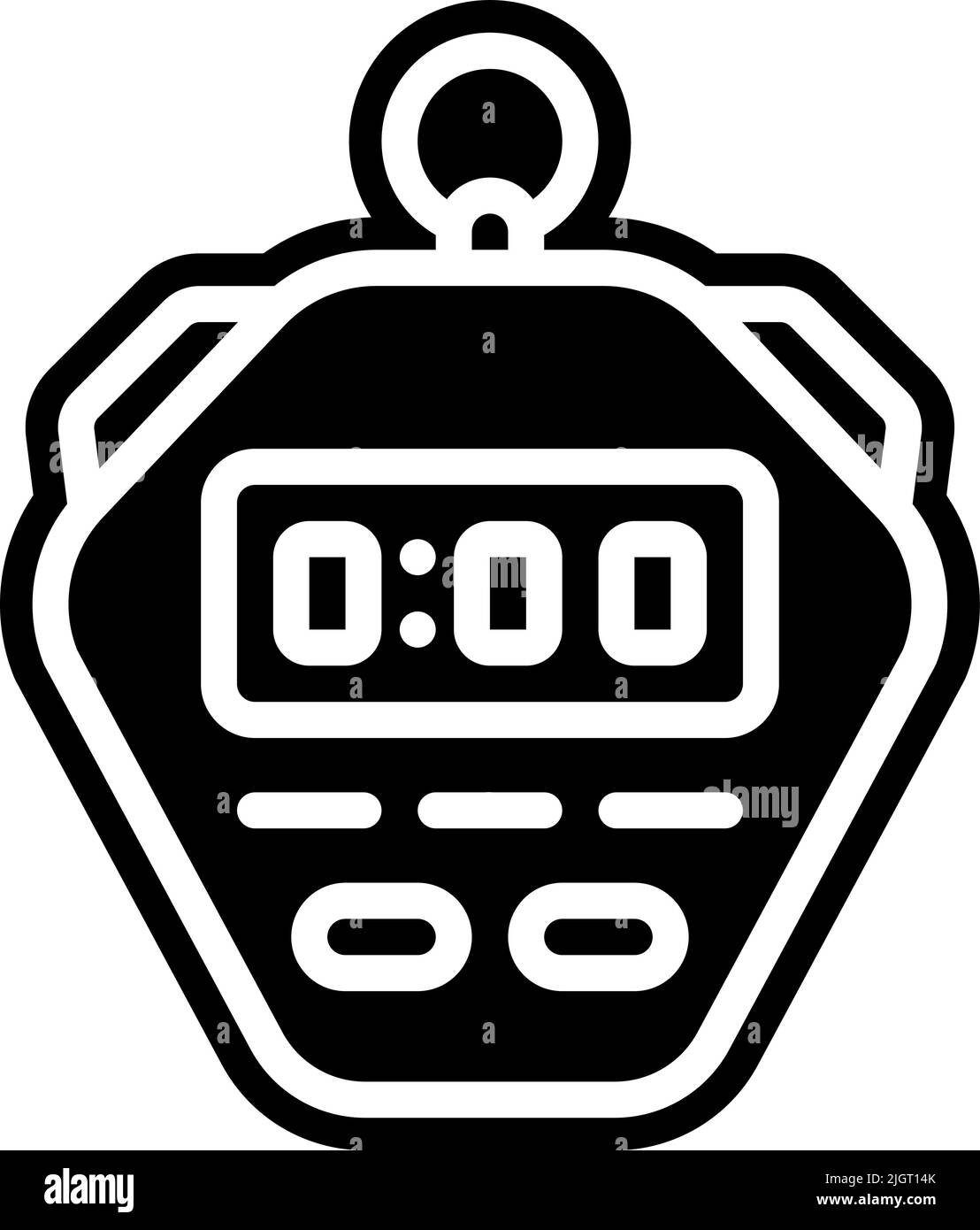 Icona cronometro di hockey . Illustrazione Vettoriale