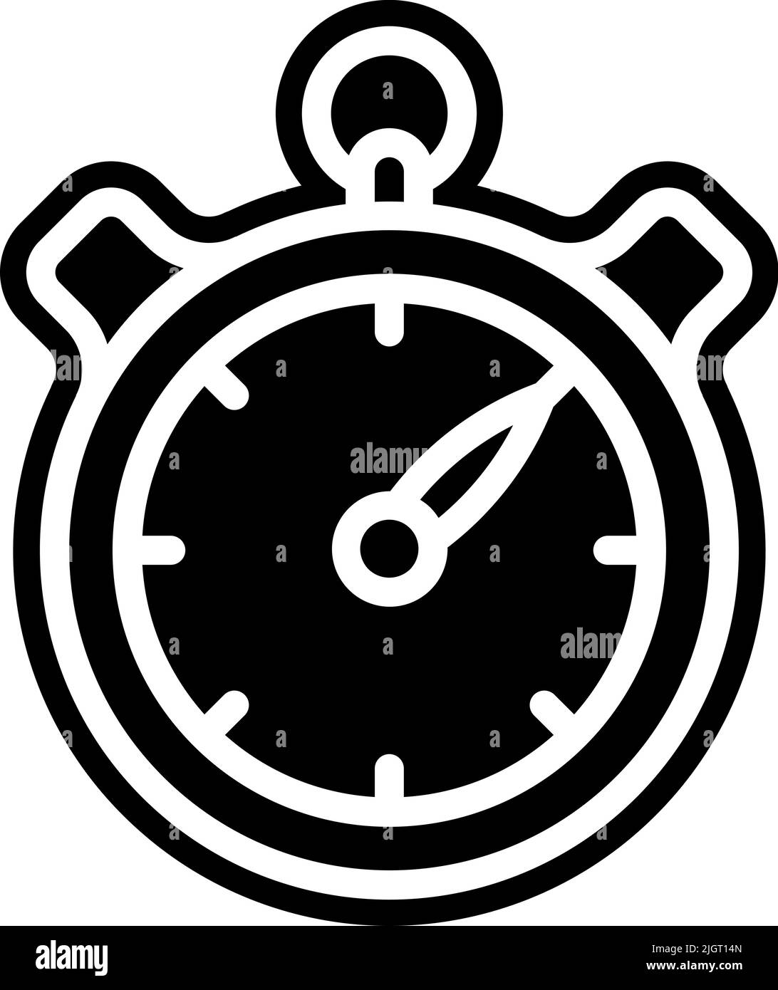 Icona cronometro di hockey . Illustrazione Vettoriale