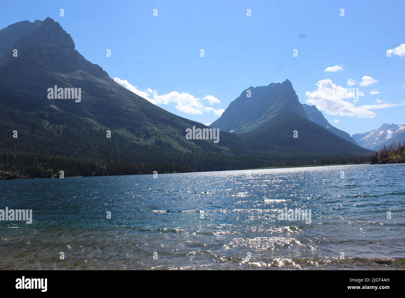 Saint Mary's Lake Glacier National Park Foto Stock