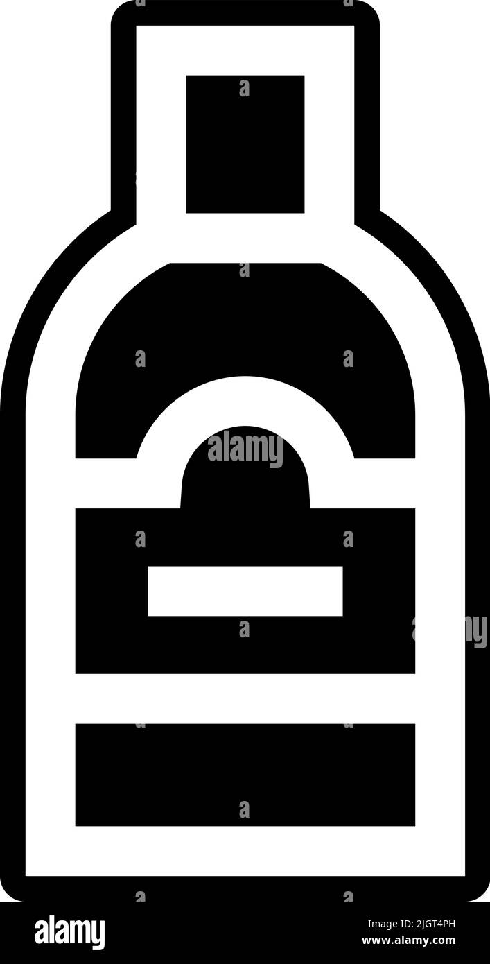 Shampoo farmacia icona . Illustrazione Vettoriale