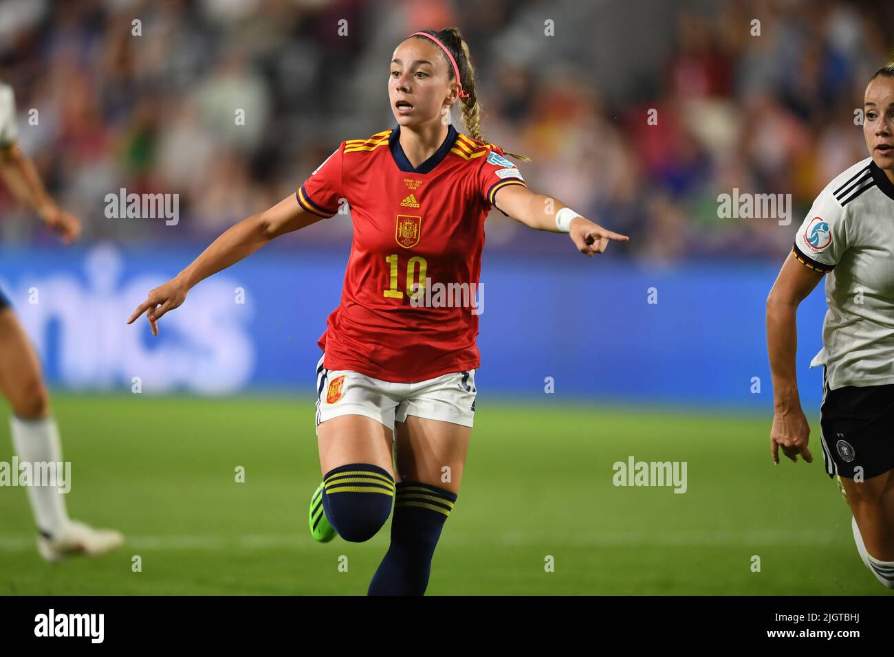 Athenea del Castillo (Spagna Donne) durante la partita UEFA Donne s Euro Inghilterra 2022 tra Germania 2-0 Spagna al Brentford Community Stadium il 12 2022 luglio a Londra, Inghilterra. Credit: Maurizio Borsari/AFLO/Alamy Live News Foto Stock