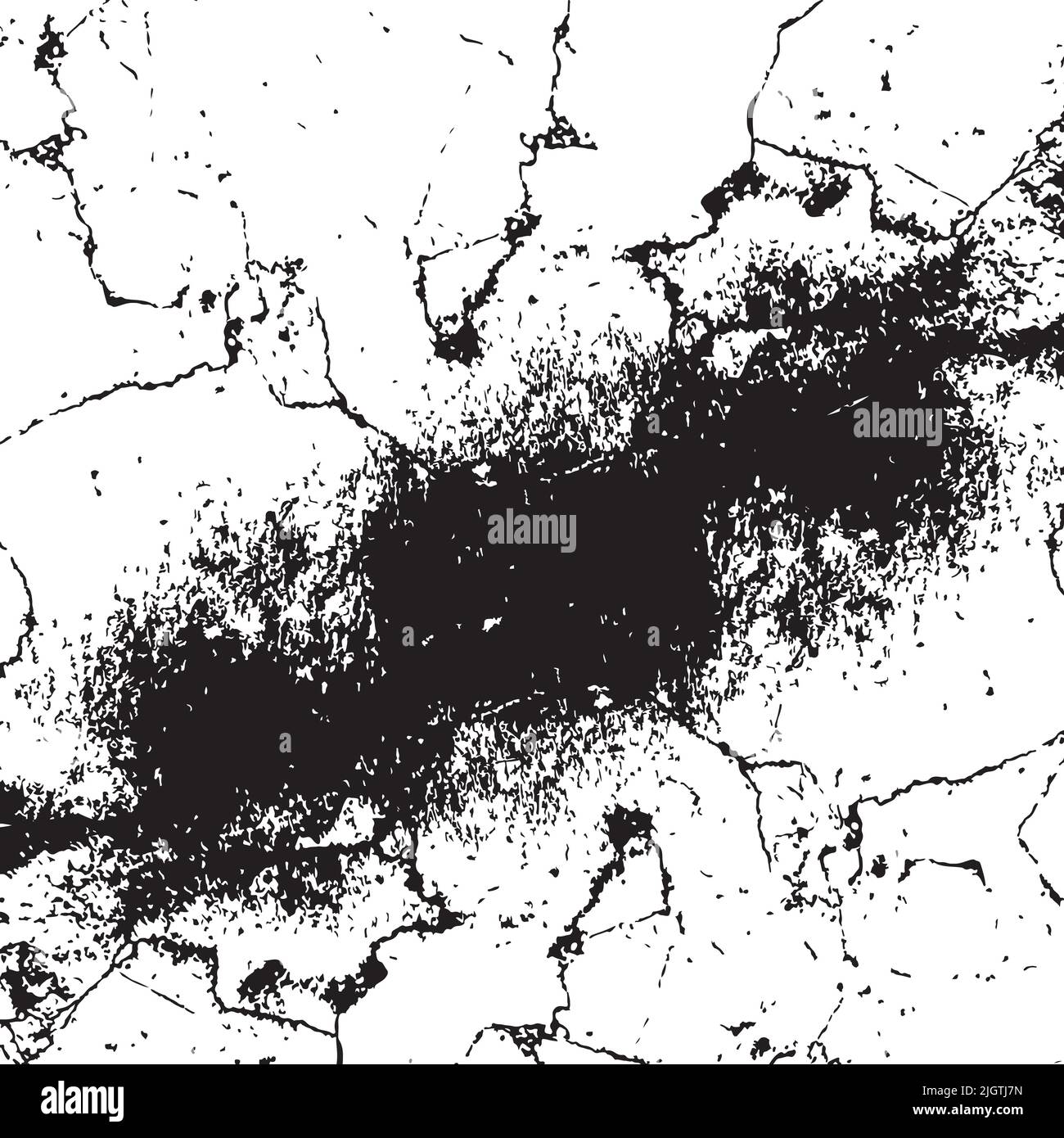 Tessuto vettoriale materiale astratto per decorazione di fondo, tessuto bianco e nero sfondo caotico testurizzato Illustrazione Vettoriale