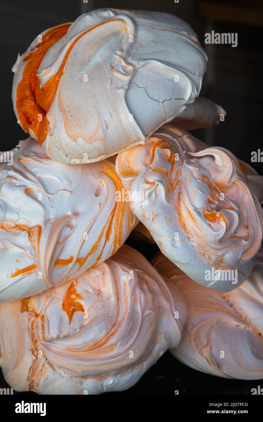 Grandi meringa torte Foto Stock