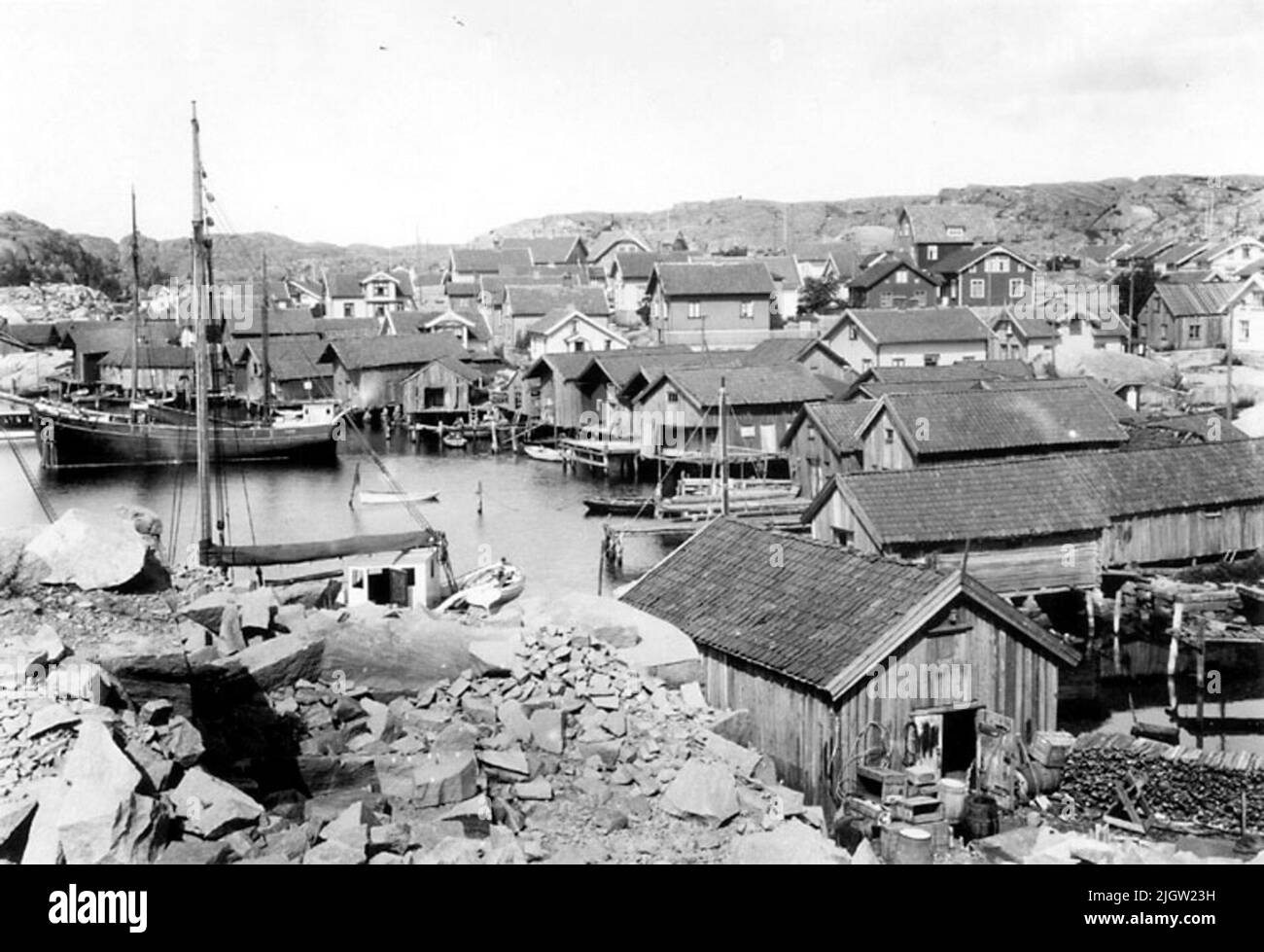 Scritto sul retro: Hovenäset 1940 Foto Stock