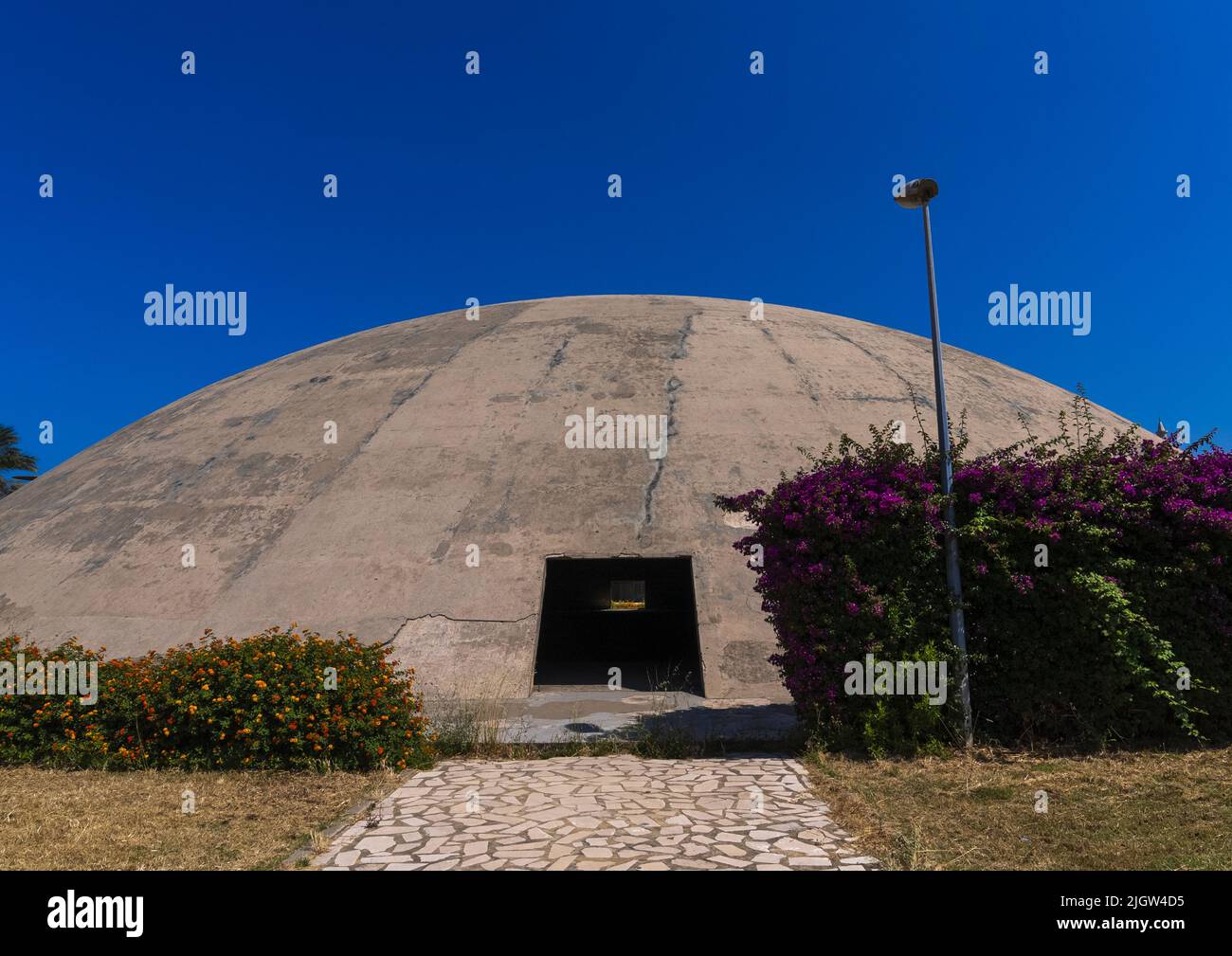 Oscar Niemeyer Teatro sperimentale a Rashid Karami International Fair, North Governorate, Tripoli, Libano Foto Stock