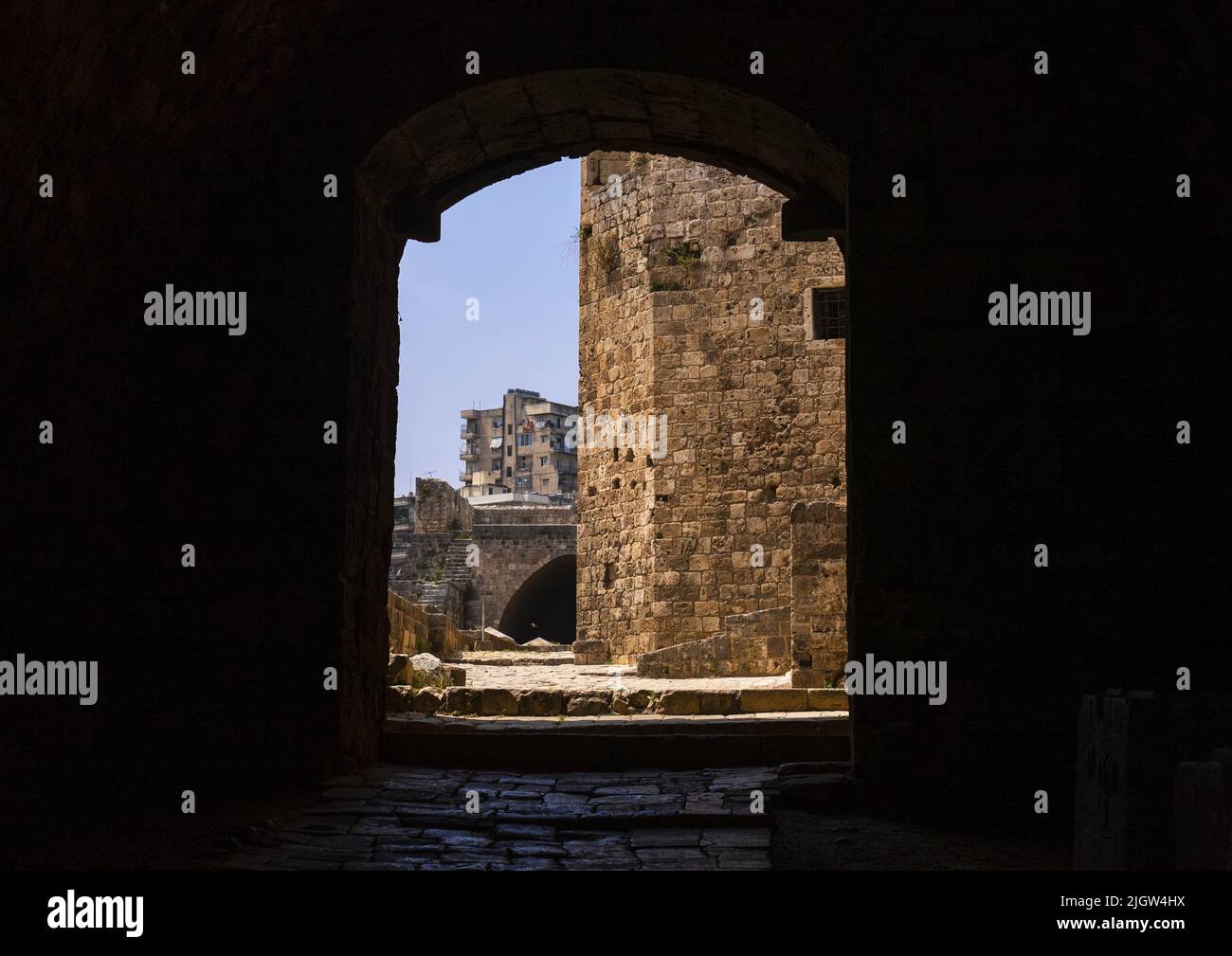 Cittadella di Raymond de Saint Gilles nella città, Governatorato del Nord, Tripoli, Libano Foto Stock