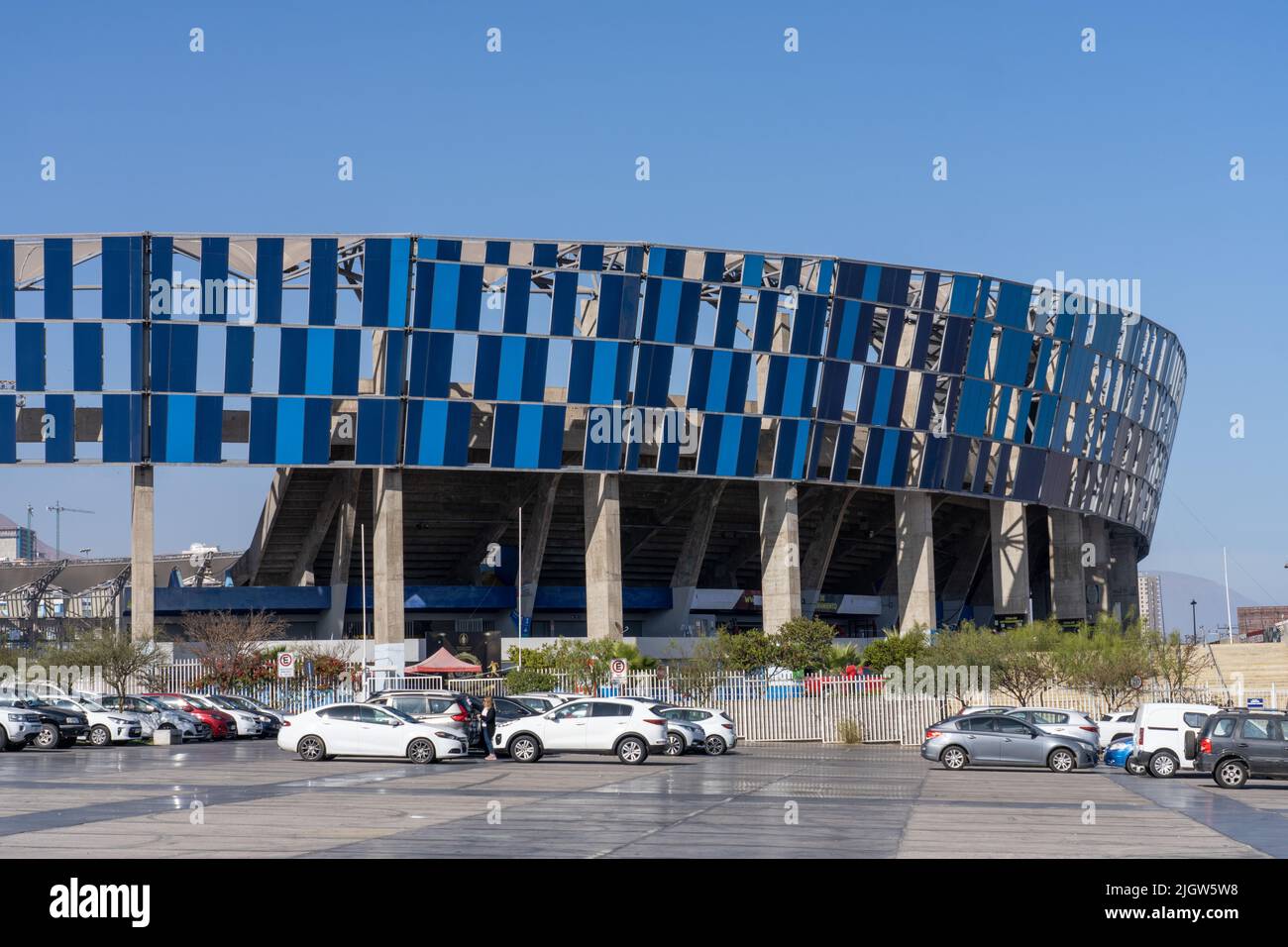 Lo Stadio Regionale Antofagasta di Antofagasta, Cile, è stato costruito originariamente nel 1964 ma ristrutturato nel 2013. Foto Stock