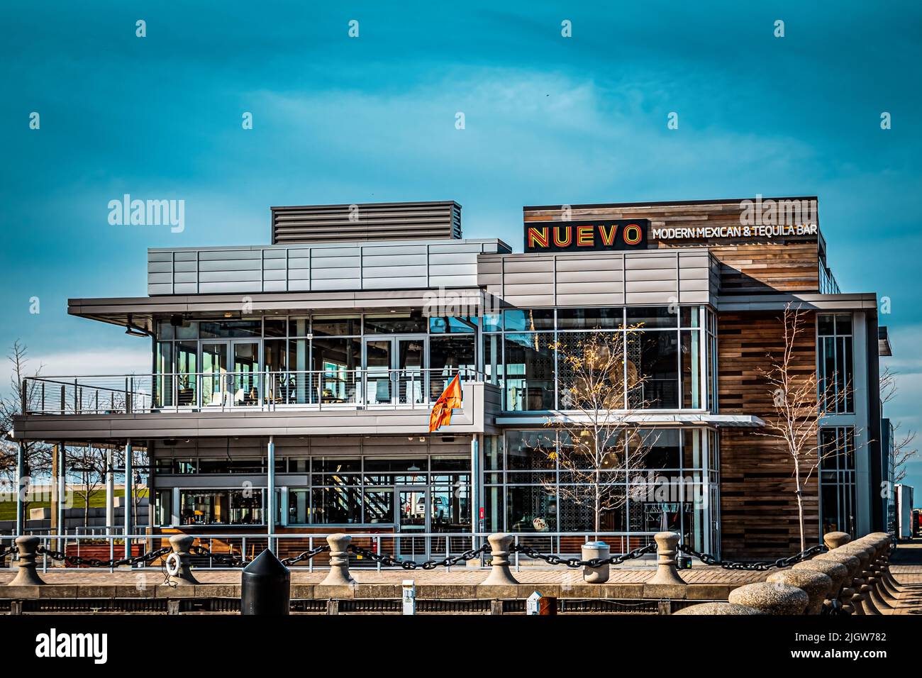 Un ristorante messicano Nuevo a Cleveland, Ohio Foto Stock