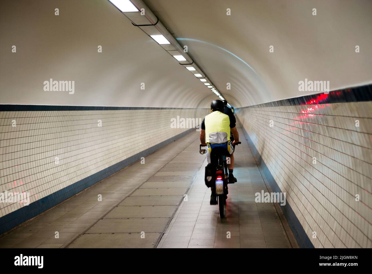 Tunnel Scheldt ad Anversa/Belgio Foto Stock