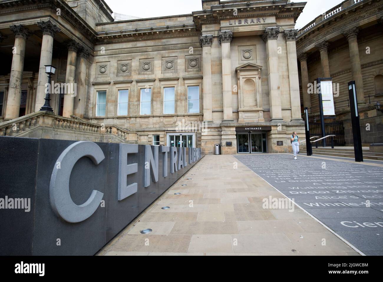 Liverpool Central Library merseyside inghilterra uk Foto Stock