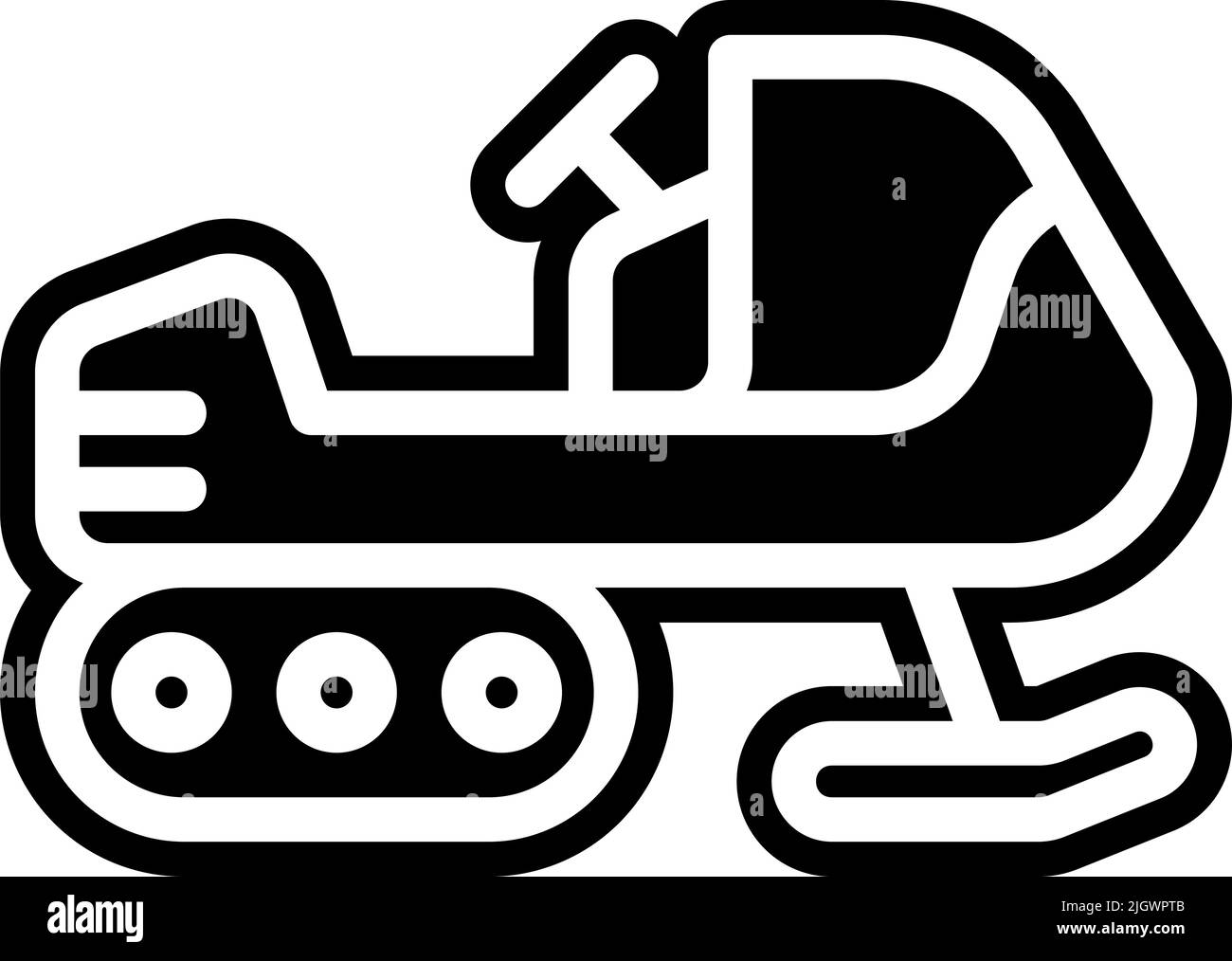 Icona della neve dell'Alaska . Illustrazione Vettoriale