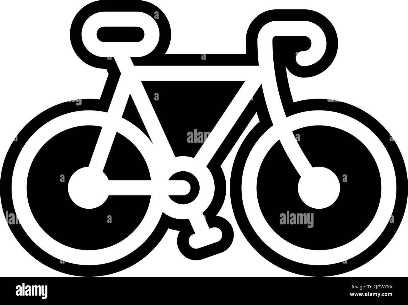 Icona bicicletta della città . Illustrazione Vettoriale