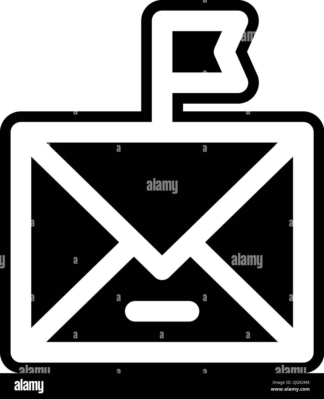 Icona della bandiera Contattaci . Illustrazione Vettoriale