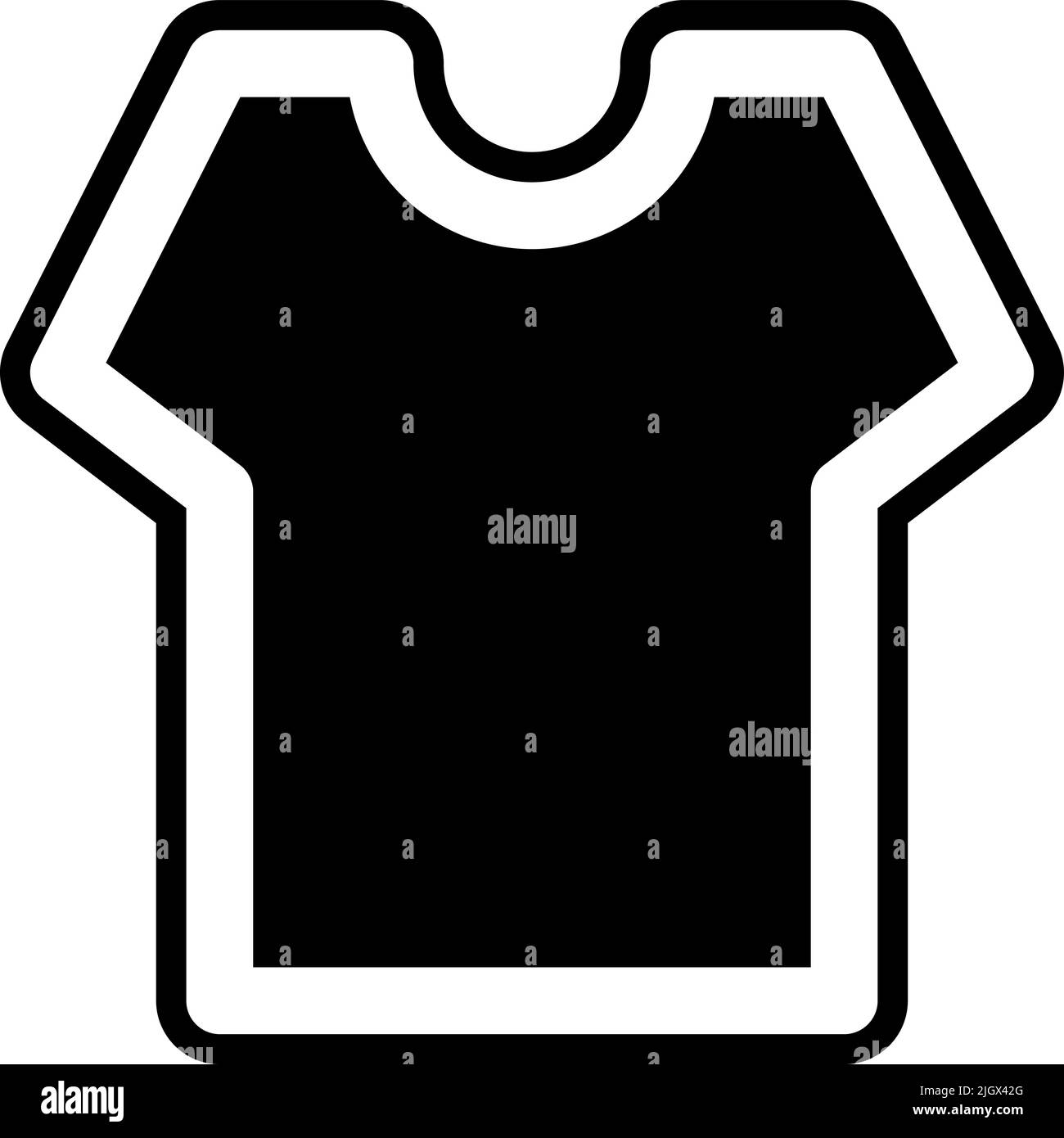 Icona della t shirt e dell'e-commerce. Illustrazione Vettoriale