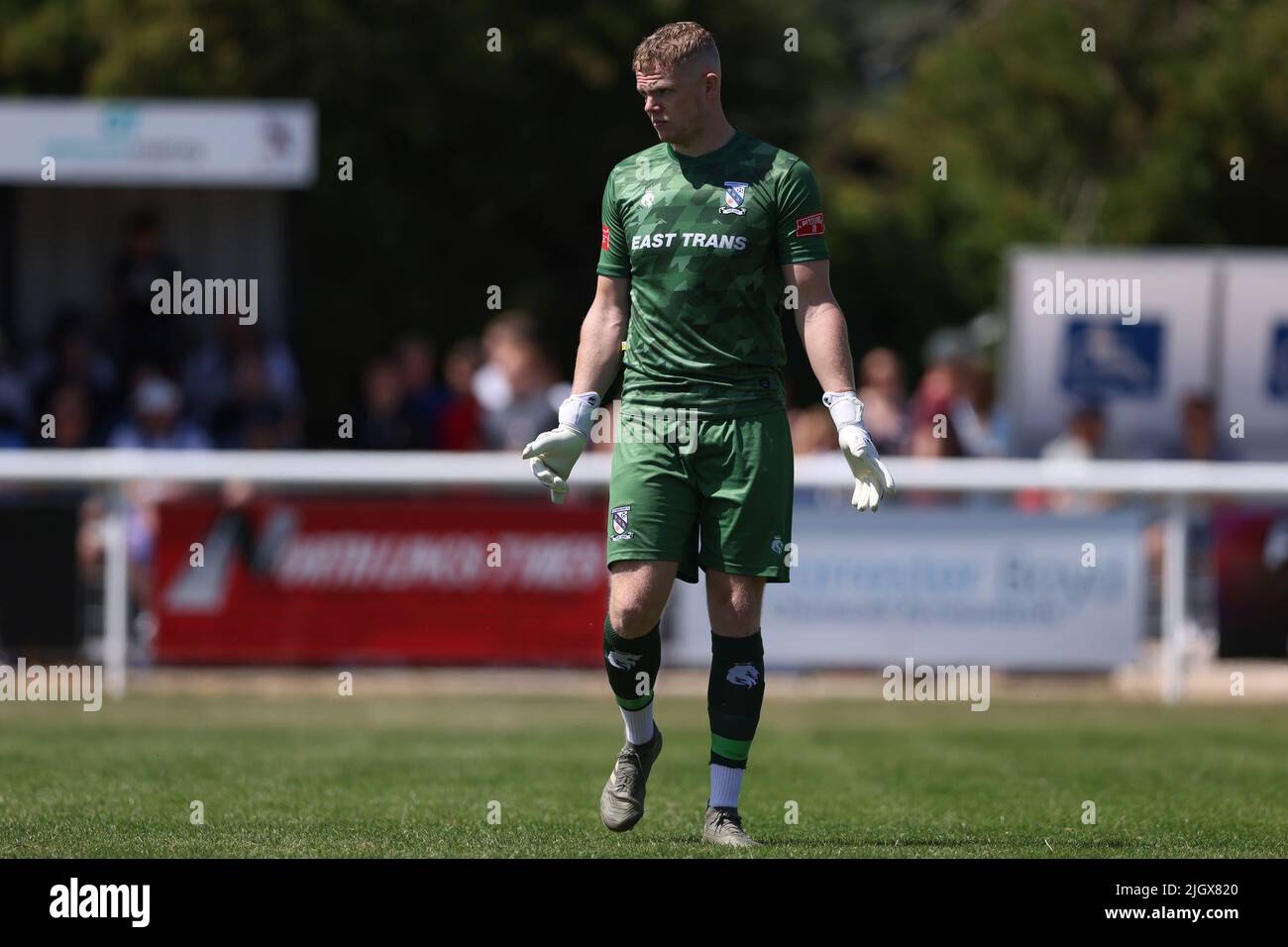 Grimsby, Inghilterra, 9th luglio 2022. Tom Jackson di Cleethorpes Town durante la partita di prima stagione al Linden Club di Grimsby. Il credito d'immagine dovrebbe essere: Jonathan Moscrop / Sportimage Foto Stock