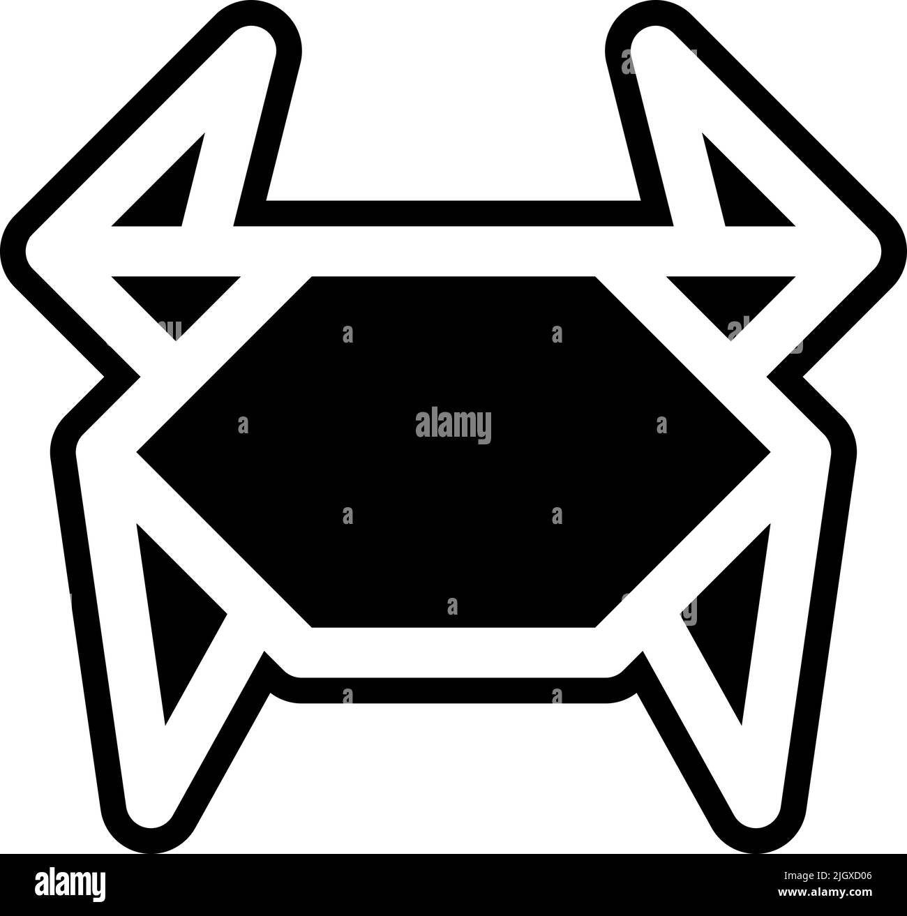 Arte fine origami icona . Illustrazione Vettoriale