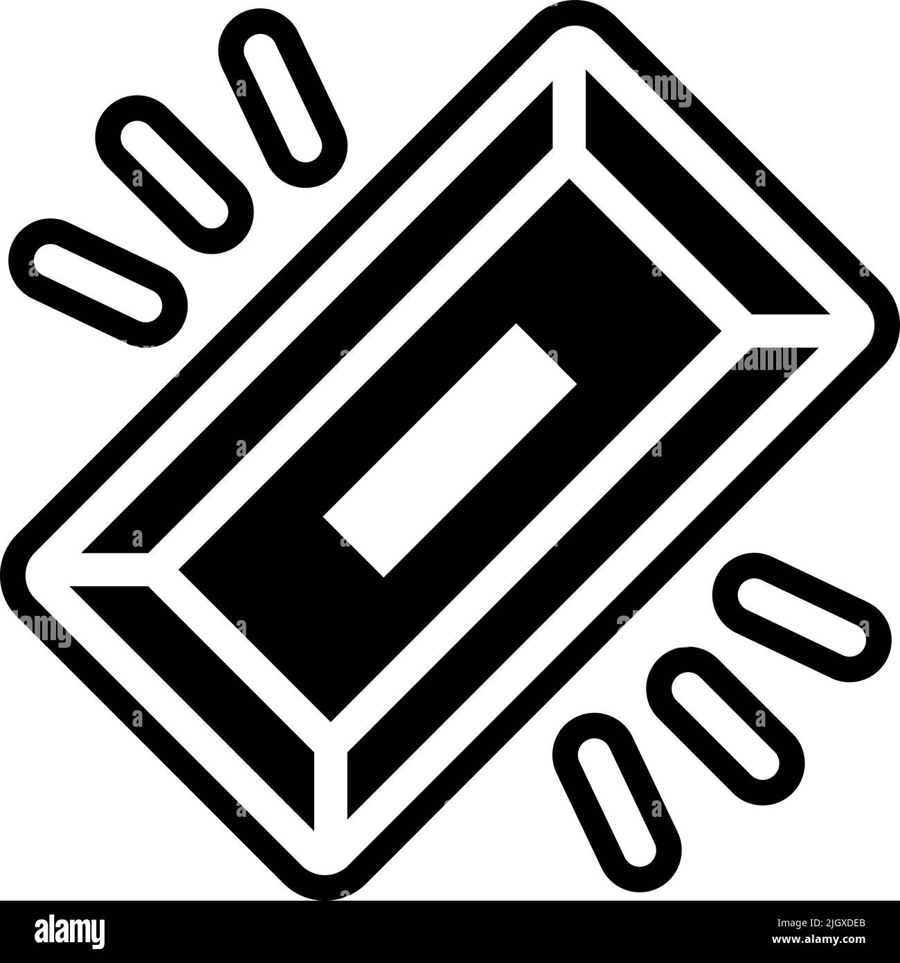 Icona della barra d'oro Finances . Illustrazione Vettoriale