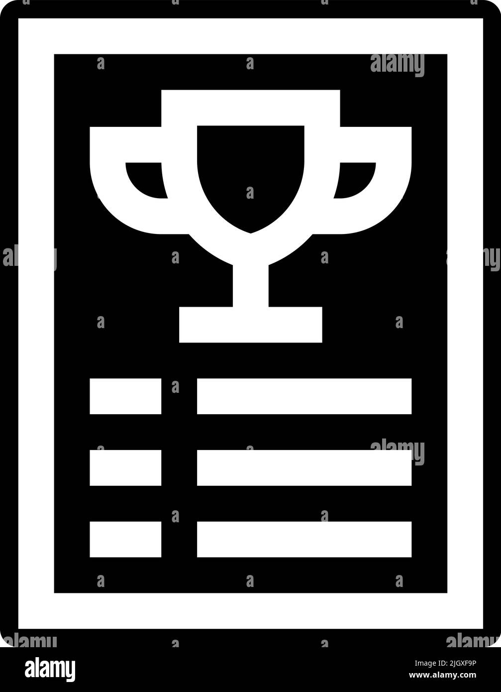 Icona del trofeo di sviluppo del gioco . Illustrazione Vettoriale