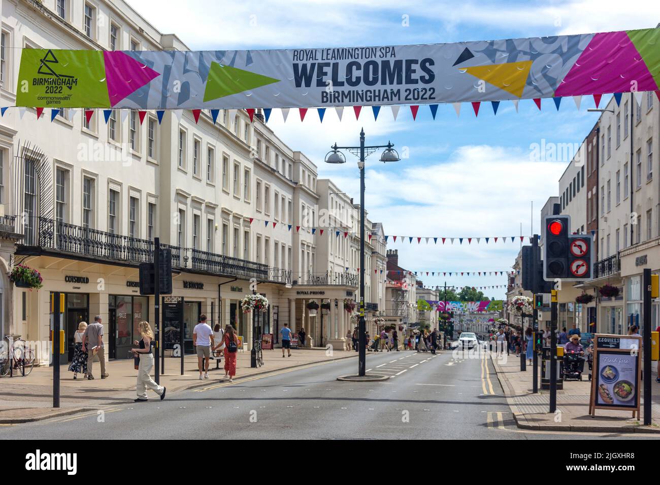 La Parata, Royal Leamington Spa Warwickshire, Inghilterra, Regno Unito Foto Stock