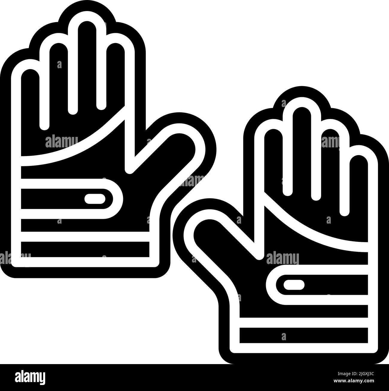 Guanti da golf icona . Illustrazione Vettoriale