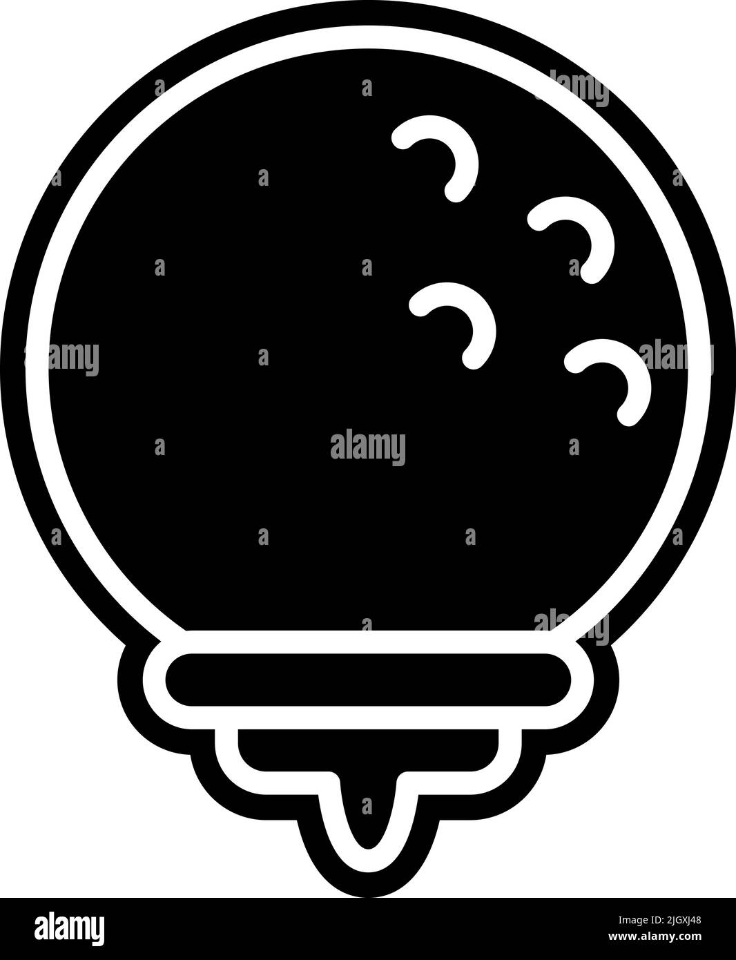 Icona palla da golf . Illustrazione Vettoriale