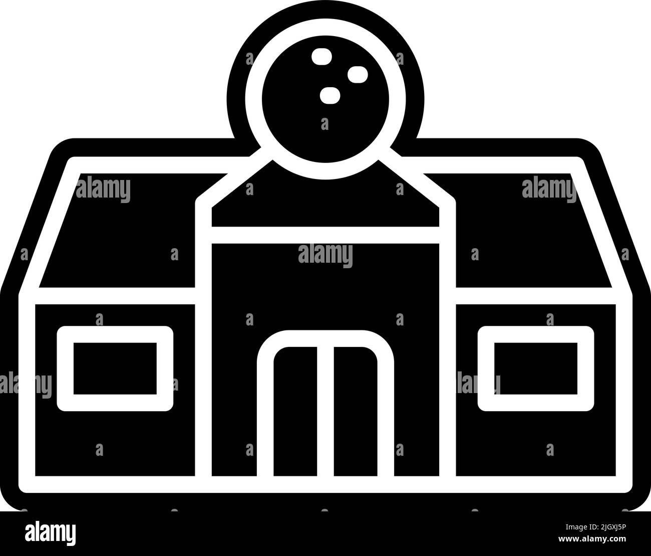 Icona del club di golf . Illustrazione Vettoriale