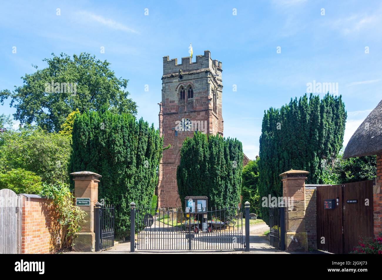 St Peter's Parish Church, The Square, Dunchurch, Warwickshire, Inghilterra, Regno Unito Foto Stock